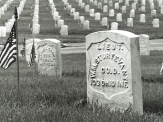 William "Wilbur" Sturtevant's grave at Sawtelle federal cemetery.